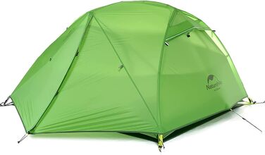 Намет для походів Naturehike Star Trails EXT, надлегкий кемпінговий намет на 1 особу, водонепроникний намет для пригод на свіжому повітрі, компактний дизайн із сумісністю з автомобілем, 20D Bud Green