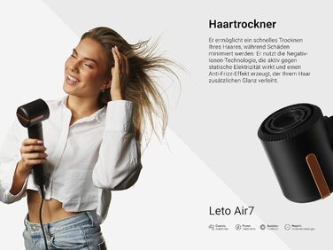 В 1 фен, фен, щітка для гарячого повітря, щітка для фена, кругла щітка для фена, плойка, самоочищення, двигун BLDC потужністю 1400