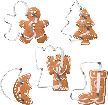 Набір різдвяних формочок для печива 5 шт Grizzly