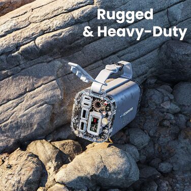 Міцний і водонепроникний портативний зарядний пристрій, 40000mAh 100W Dual USB-C Power Bank для ноутбука з супер швидкою зарядкою.