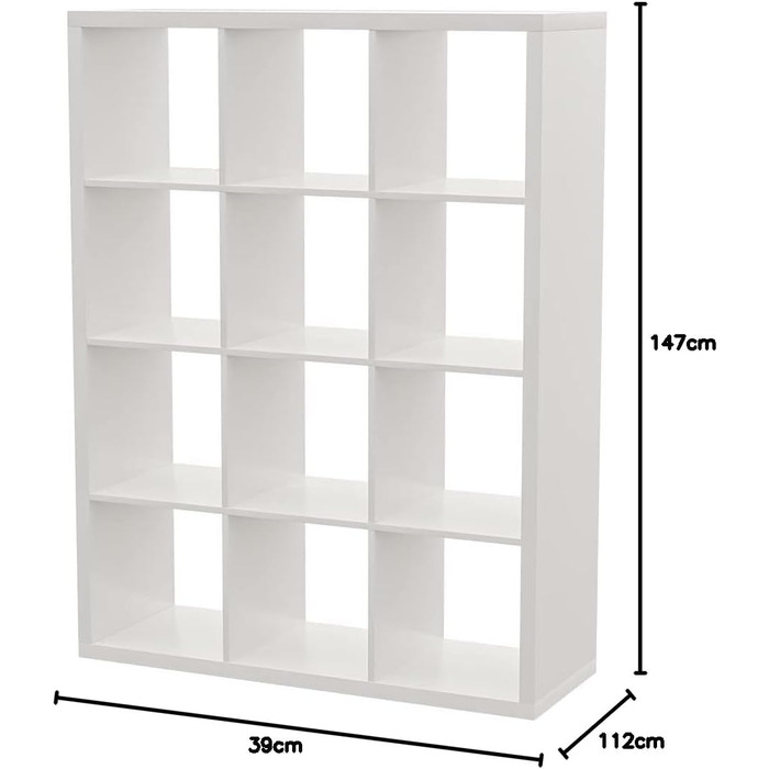 Полиця Kallax IKEA білого кольору (112x147 см)