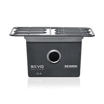 Комплект оновлення SEVERIN SEVO SMART CONTROL для електрогриля SEVO, смарт-модуль із керуванням через додаток та OLED-дисплеєм, функція Slow Cooking для балкона, чорний, ZB 8194