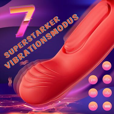 Фалоімітатор-вібратор Naughty Devil для жінок з APP, 5 режимів «язика», 7 режимів вібрації та 7 режимів ударів