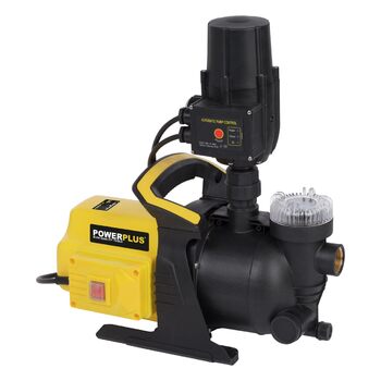 Потужний електричний водяний насос POWER plus POWXG9561-600 Вт, тискний насос, максимальна температура води 35C, продуктивність 3000 л/год, садовий насос, самовсмоктуючий насос, занурювальний насос, для дому та саду