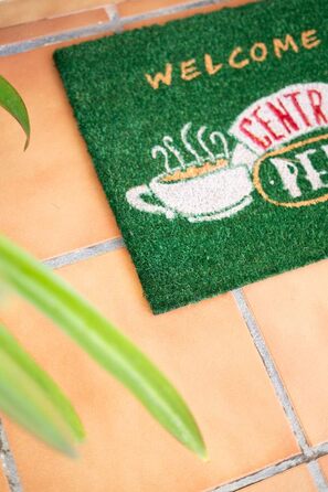 Килимок Grupo Erik Coconut Mat Friends Central Perk - Килимок для вловлювання бруду 40x60 см - Веселий килимок - Килимок для дверей для приміщень 40 x 60 см (прямокутний) Central Perk