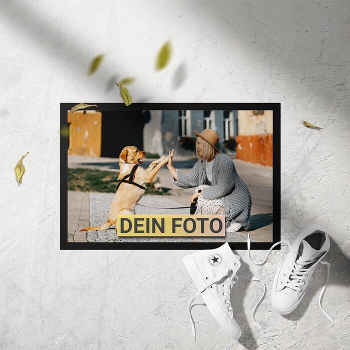 Персоналізований килимок для дверей з фотодизайном - Килимок для внутрішніх та зовнішніх робіт, персоналізований подарунок, 60 x 40 см