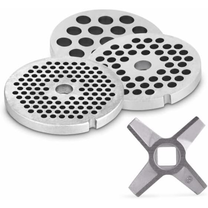 М'ясорубка Zelmer ZMM4085B, потужність 1900 Вт, об'єм фаршу 2,5 (KG/MIN), двосторонній ніж, 3 типи сит