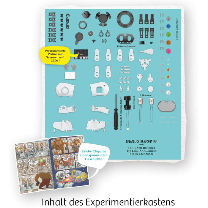 Набір для експериментів KOSMOS 3-in-1 robot toy робот Chipz