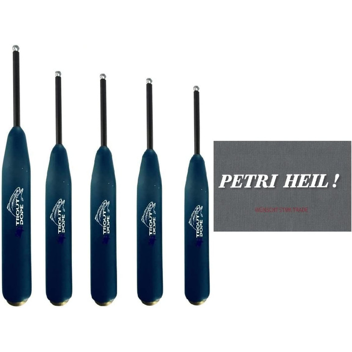 Ґрунтові зонди (3, 4 або 5 шт. ) від Jenzi Rohacel (6 г, 8 г, 10 г, 15 г та 20 г) безкоштовно з наклейками &quotPetri Heil&quot (5 шт. ) (6, 8, 10, 15 та 20 грамів)