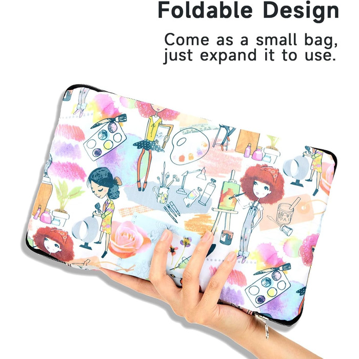 Велика складна дорожня сумка Arxus Носіть дорожню сумку поверх багажу на вихідних за допомогою плечового ременя. Дівчата малюють.