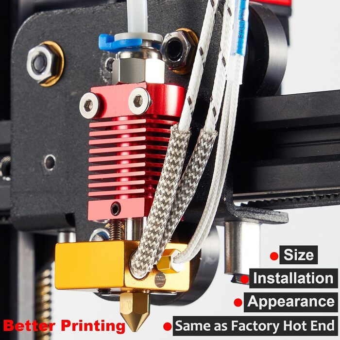 5Aplusreprap Ender 3 Hotend Upgrade - M3 Bolt Thermistor, Quick Replace, Compatible for Creality Ender 3 V2/Pro Hotend Replacement