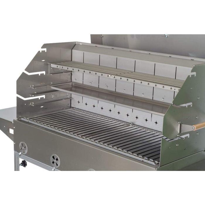 Професійний гриль PG 1000 E для громадського харчування, гастрогриль Гриль з нержавіючої сталі Гриль на вугіллі Гриль для курки Вб