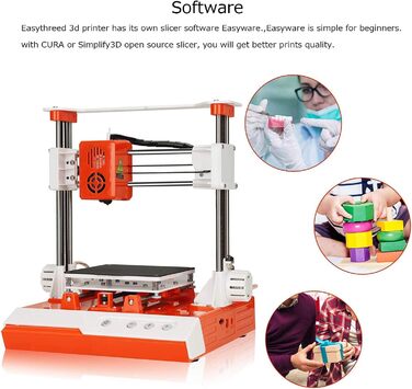 Принтер K1 Міні-настільний набір для початківців, дітей та підлітків 3D-принтер із магнітною знімною пластиною PLA Filament USB-ка