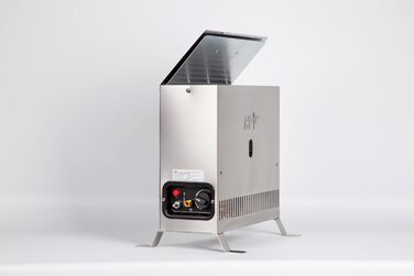 Пропановий газовий обігрівач до 2,0 кВт/год - Портативний, для зовнішнього використання, для теплиць - Нержавіюча сталь - 2000 Вт, 2500 Вт, 2 кВт - Регульований термостат (7C - 32C) - Монтаж на підлогу, настінний монтаж