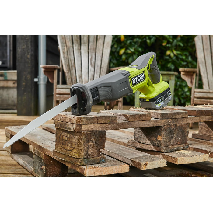 Безщіткова акумуляторна пила RRS18CBL-0, довжина ходу 16 мм, швидкість холостого ходу 3 000 хв-1, компактна конструкція, без акуму