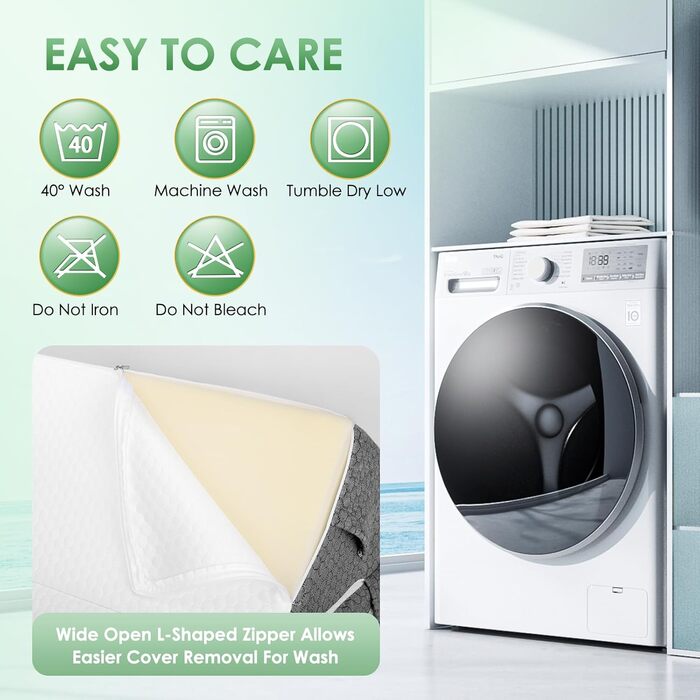 Клиноподібна подушка для ліжка - Регульована клиноподібна подушка для сну, подушка для читання з піни високої щільності для ліжка та дивана, ергономічна подушка для голови, клиноподібна подушка для ліжка, подушка для ніг/спинки для гри та читання