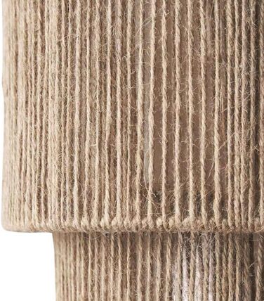 Настінний світильник LOGT плетений з ротанга, коричневий, E27