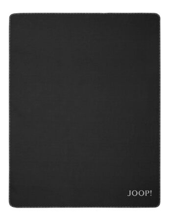 Двосторонній плед Joop, бавовняна суміш, антрацит, розмір 150x200 см, 739377