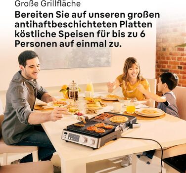 Контактний гриль 3-в-1, барбекю та духовка, велика поверхня гриля (12 гамбургерів), 2000 Вт, 230, можна мити в посудомийній машині (plancha & grill), піддон для крапель жиру, електричний гриль Indoor MultiGrill 7 - 1 пластина для гриля, 1 плоска плита, 7 