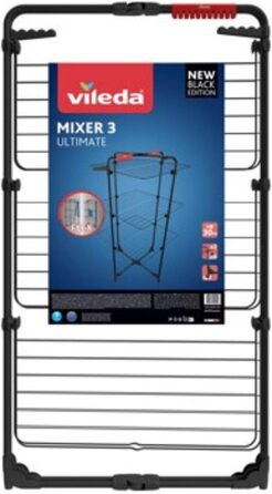 Сушарка для білизни Vileda Mixer 3 Ultimate Turm Black Edition, чорна