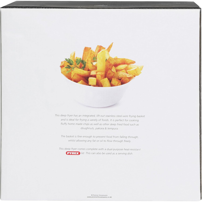 Фритюрниця Premier Housewares 102114 Deep Fryer, емальована, 5 літрів, червона, 33 x 27 x 16 см Червона фритюрниця