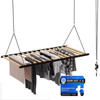 Для одягу кінь стельова компактна, висувна, стійка, 115x60см стельова сушарка для одягу, складна стельова сушарка, висока сушарка