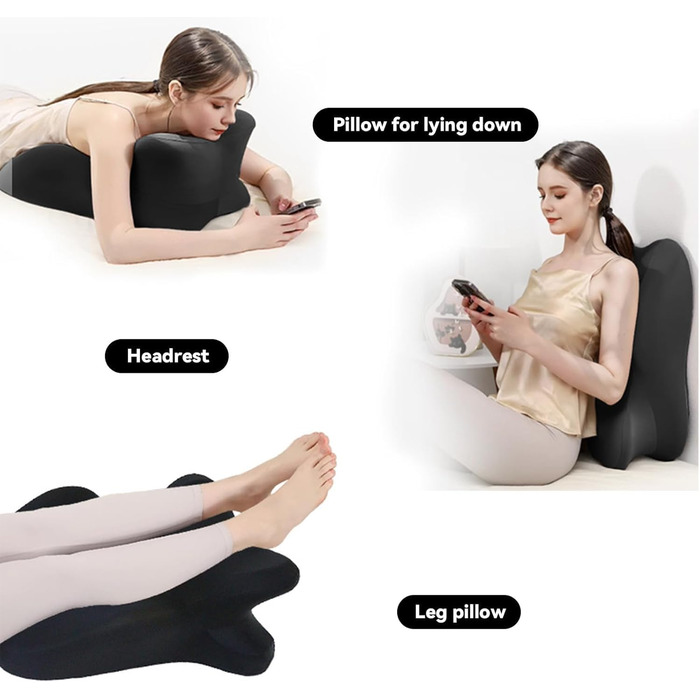 Подушка Sweet Spot, кут 27 градусів, ідеальне положення, подушка для пари, покращує враження, клиноподібна подушка Sweet Love Nest Spark, піна з ефектом пам&39яті, ергономічна підтримка постави для всіх, сірий