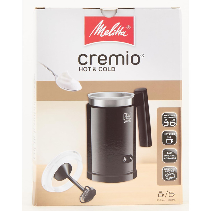 Вспениватель молока Melitta CREMIO II - електричний вспениватель молока для холодного і теплого молока, наприклад, для капучино, л