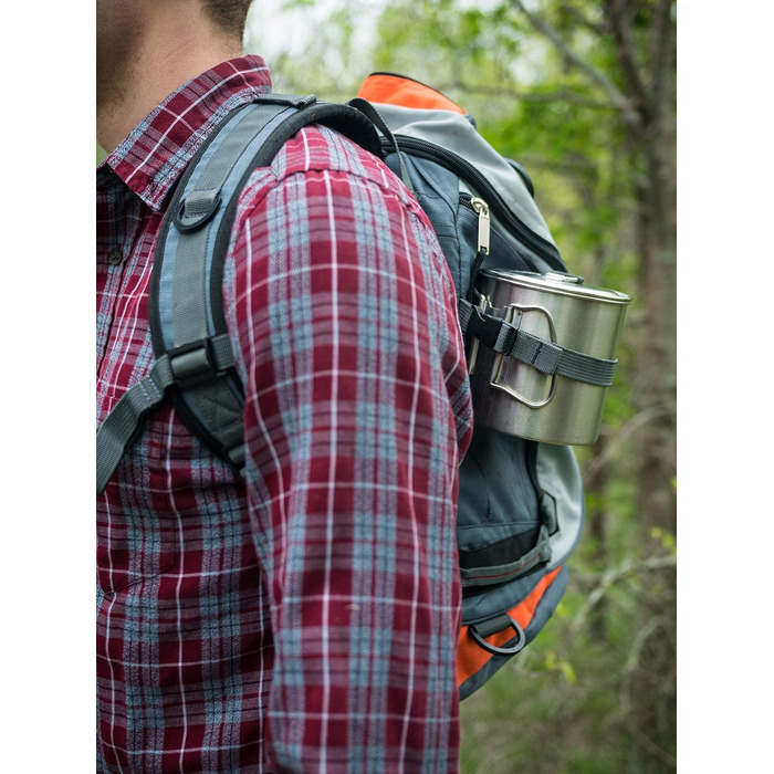 Каструля для кемпінгу Solo Stove 900 мл У комплекті сумка для перенесення, позначки унцій та мл, носик, кришка та складні ручки, матеріал нержавіюча сталь, 11,9 x 11,5 см, 900 мл, 200 г, 0,9 літра