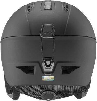 Лижний шолом для жінок та чоловіків - індивідуальне регулювання розміру - оптимізована вентиляція 55-59 см Одинарний чорний/прозорий