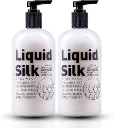 Водний гель-лубрикант Liquid Silk, 2×500 мл