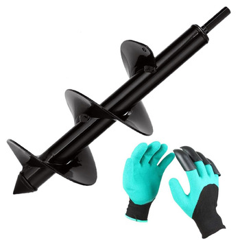 Бур для свердла, саду, дрелі, Ø 100 мм рукавички, садовий бур для дрелі, практичний інструмент для посадки квітів, рослин, дерев та кущів