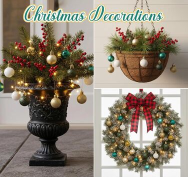 Набір з 49 предметів ялинкових прикрас Agoer