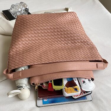 Сумочка жіноча сумка, шоппер дами великий PU шкіряна ткана сумка ретро сумка через плече мода сумка через плече з гаманцем, класич