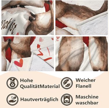 Подарунки на День святого Валентина для неї, подарунок на день народження для дівчини - Ультрам&39яка ковдра, подарунок для найкращої подруги, подарунки на день народження для дівчини 157 x 132 см