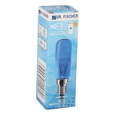Лампа LUTH Premium Profi E14 25W, сумісна з Siemens 00612235, 26мм/83мм, 230-240V, блакитна для холодильника