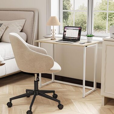 Складаний стіл Dripex, невеликий письмовий стіл, складаний, 80 x 45 см, не потребує складання, комп&39ютерний стіл, компактний стіл для домашнього офісу, кабінету, ПК (дуб)