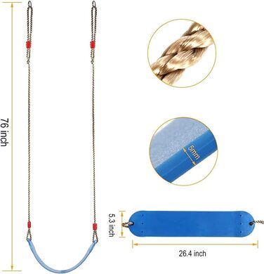 Еластичні дитячі гойдалки Braoses колір Єва м'яка дошка U-подібні гойдалки дошка гойдалки сидіння гойдалки дошка навантаження до п