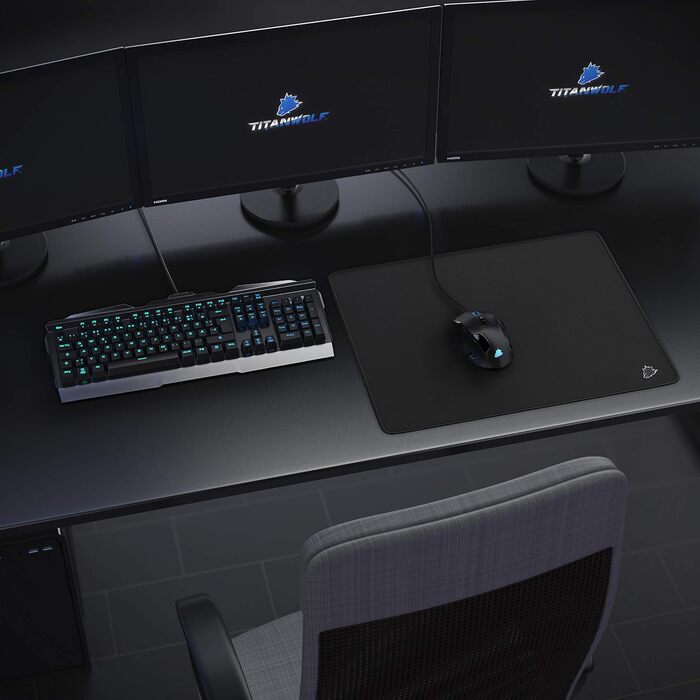 Комп'ютер TITANWOLF - Килимок для ігрової миші XXL Speed Titanwolf Black 440 x 350 мм - XXL килимок для миші - Настільний килимок