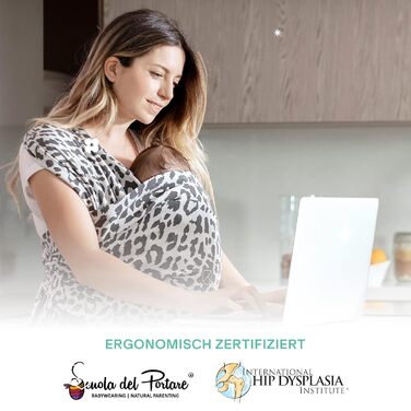 Слінг Koala Babycare - Легко одягається - Еластичний слінг до 15 кг - Регульований і унісекс