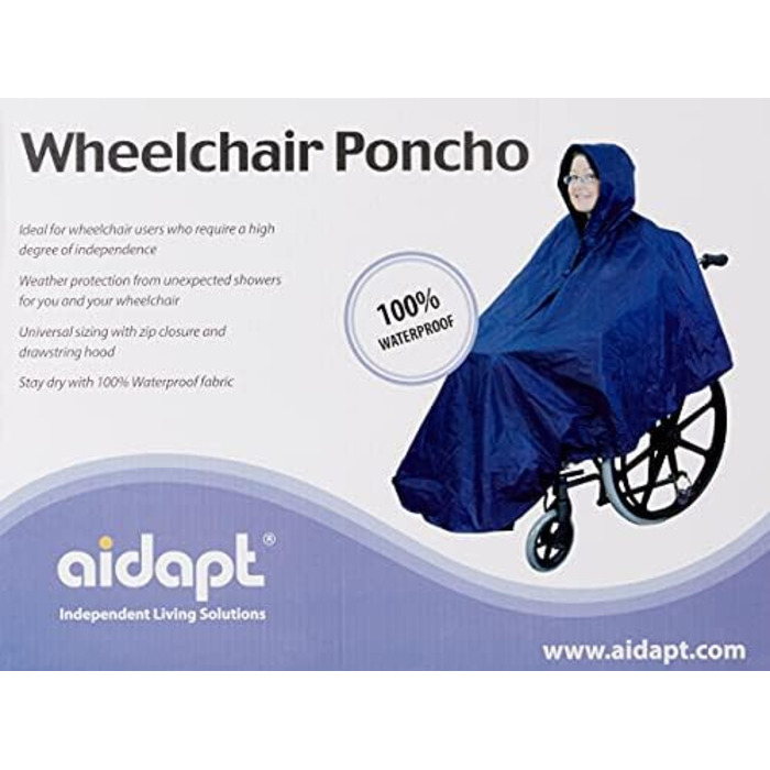 Інвалідний візок Aidapt Poncho VA127C синій