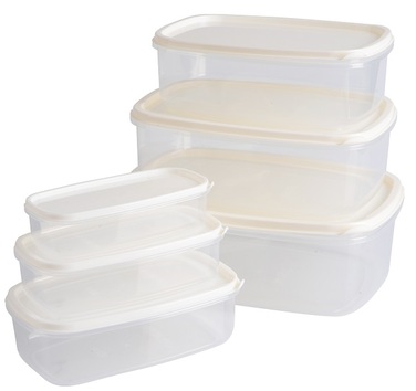 Набір контейнерів Violet House 0496 BEJ 0.3/0.5/0.85/1.35/2/3.15 л (6929427)