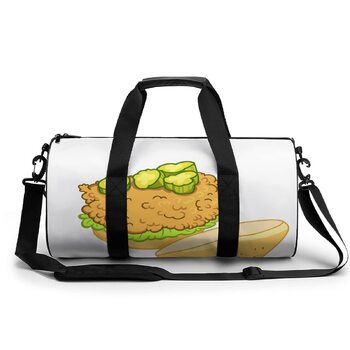 Дорожня сумка-мішок, спортивна сумка з мультяшним принтом Бургер, унісекс для чоловіків та жінок