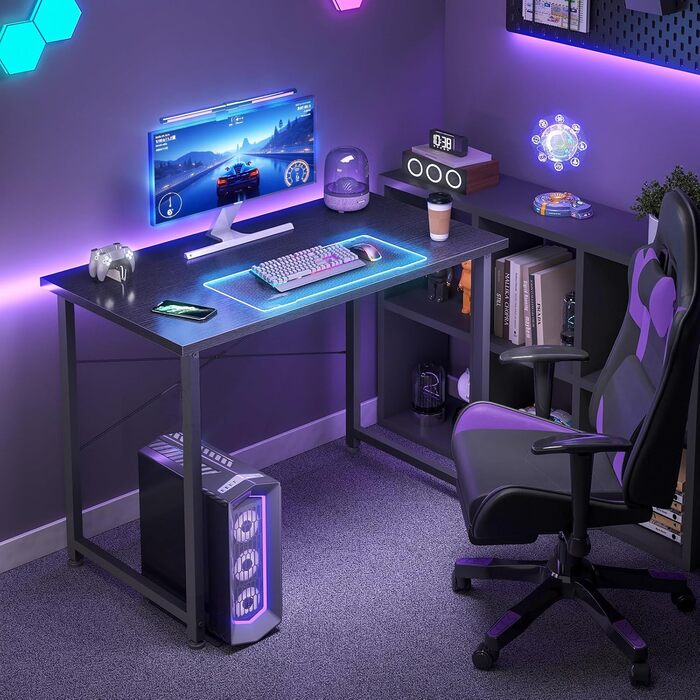 Маленький письмовий стіл, 8040 см Комп&39ютерний стіл Офісний стіл для навчання, спальні, вітальні, офісу, Невеликий сучасний дерев&39яний ПК стіл Офісний стіл для дому, офісу, чорний Чорний 8040 см