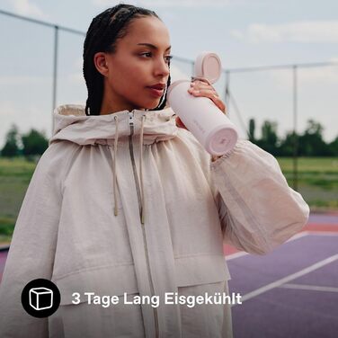 Пляшка Stanley IceFlow Twist Flip 0,47 л - Зберігає напої крижаними протягом 12 годин - 3 днів - Можна мити в посудомийній машині - Перероблена нержавіюча сталь - Без BPA - Двостінна вакуумна ізоляція - Рожевий кварц 470 мл