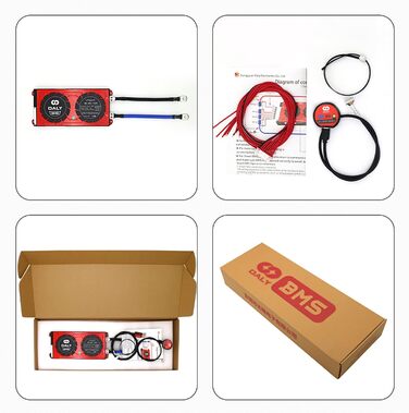 Батарея Захист Плата Система керування Батареєю з вирівнювальними кабелями та бездротовим модулем Bluetooth для літій-залізофосфату, 4 4S 12V 120A Bluetooth Smart PCB