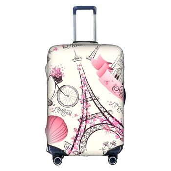 Чохол для валізи Паризький Ейфелевий вежа - еластичний, миючий, захист від подряпин для дітей та дорослих (45.7-53.3 см)