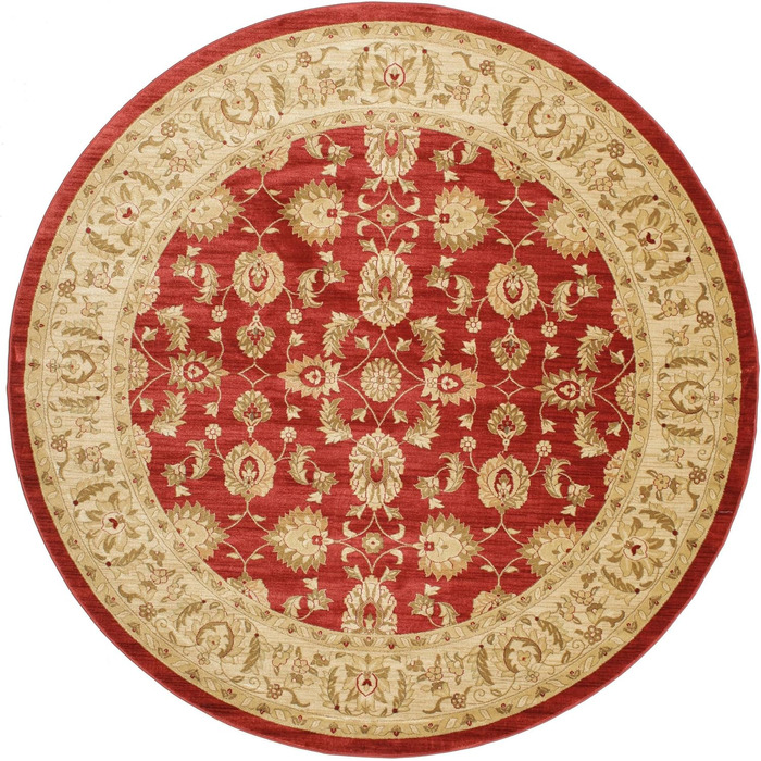 Килим із середнім ворсом, 300 см, круглий, східний килим Ziegler, Oeko-Tex Standard 100, передпокій, спальня, кухня, вітальня, чер