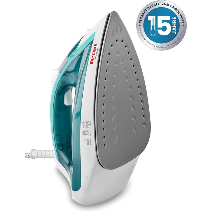 Парова праска 1800 Вт 80 г / хв. паровий удар 20 г/хв. безперервної подачі пари ергономічний курок подачі пари антипригарна підошв