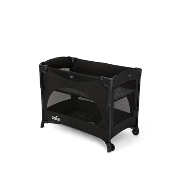 Дорожнє ліжечко Joie Kubbie Sleep, приліжкове ліжечко 2-в-1, відкидна боковина, знімний вкладиш, компактно складається від народження до 3 років (0-15 кг), колір сланцевий